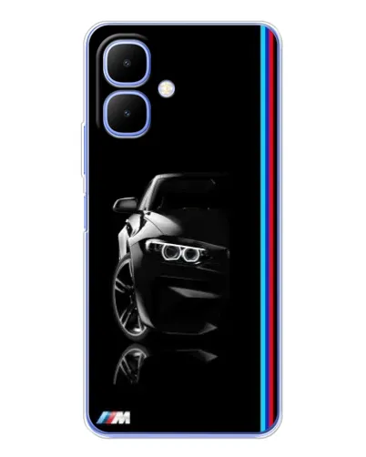 Чохол для Infinix Smart 10 з картинкою «Силует BMW в темряві» Чохол для Infinix Smart 10 з картинкою «Силует BMW в темряві»