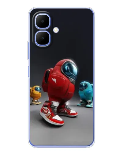 Чохол для Infinix Smart 10 з картинкою «Among Us — 3D стиль» Чохол для Infinix Smart 10 з картинкою «Among Us — 3D стиль»