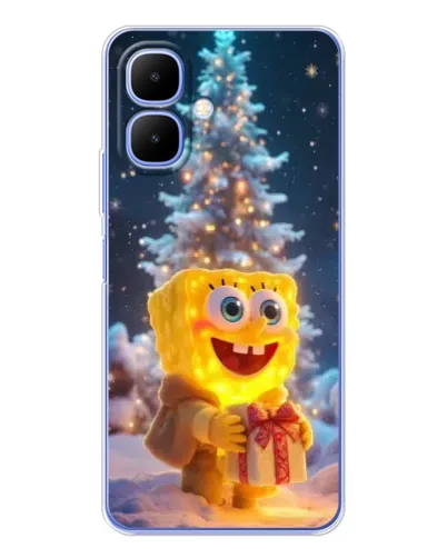 Чохол для Infinix Smart 10 з картинкою «Різдвяний Спанч Боб» Чохол для Infinix Smart 10 з картинкою «Різдвяний Спанч Боб»