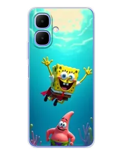 Чехол для Infinix Smart 10 с картинкой «Спанч Боб под водой» Чехол для Infinix Smart 10 с картинкой «Спанч Боб под водой»