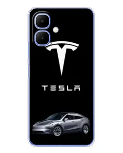 Чохол для Infinix Smart 10 з картинкою «Tesla Model Y»