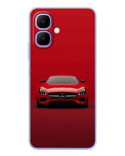 Чехол для Infinix Smart 10 с картинкой «Красный Mercedes AMG»