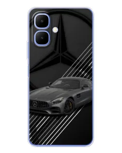 Чехол для Infinix Smart 10 с картинкой «Mercedes AMG — графика»