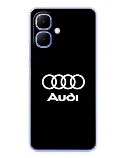 Чехол для Infinix Smart 10 с картинкой «Классическое лого Audi»