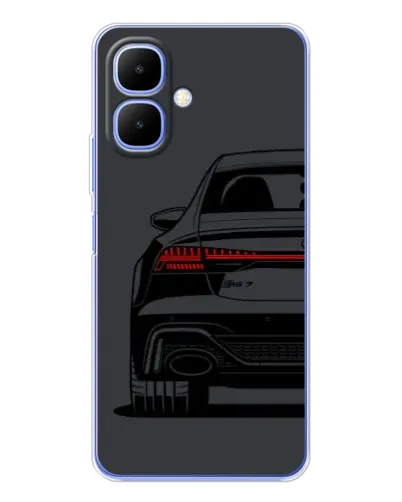 Чехол для Infinix Smart 10 с картинкой «Задняя часть Audi — арт»
