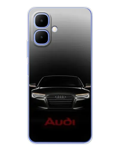 Чехол для Infinix Smart 10 с картинкой «Audi — градиентный контур»