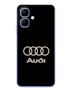 Чехол для Infinix Smart 10 с картинкой «Audi — золотой логотип» Чехол для Infinix Smart 10 с картинкой «Audi — золотой логотип»