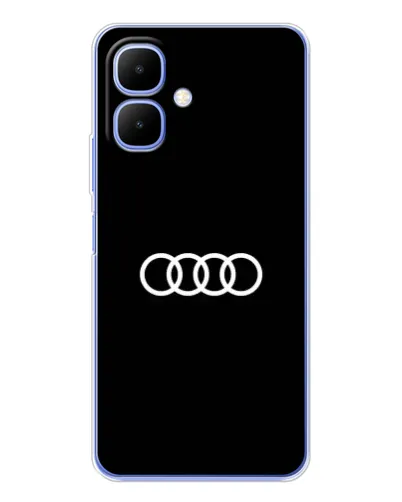 Чехол для Infinix Smart 10 с картинкой «Audi White Logo»