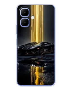 Чохол для Infinix Smart 10 з картинкою «Нічний Lamborghini драйв»