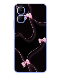 Чехол для Infinix Smart 10 с картинкой «Розовые ленты»