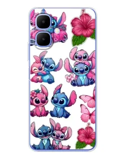 Чехол для Infinix Smart 10 с картинкой «Стикеры Stitch и Angel» Чехол для Infinix Smart 10 с картинкой «Стикеры Stitch и Angel»