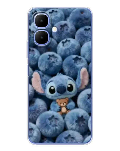 Чехол для Infinix Smart 10 с картинкой «Стич и голубика»