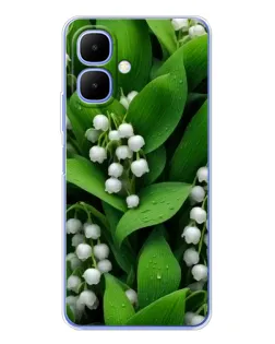 Чохол для Infinix Smart 10 з картинкою «Конвалії в зелені»