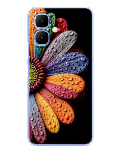 Чехол для Infinix Smart 10 с картинкой «Радужный цветок» Чехол для Infinix Smart 10 с картинкой «Радужный цветок»