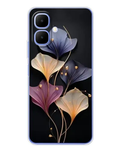 Чехол для Infinix Smart 10 с картинкой «Лиловые цветы грации» Чехол для Infinix Smart 10 с картинкой «Лиловые цветы грации»