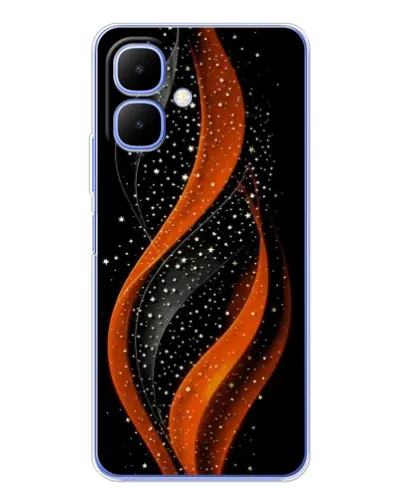 Чехол для Infinix Smart 10 с картинкой «Огненная звездная волна»