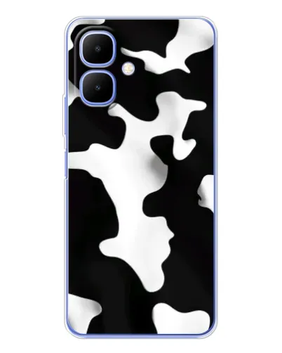 Чехол для Infinix Smart 10 с картинкой «Черно-белое пятно»