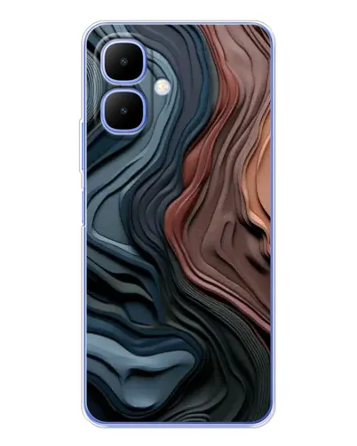 Чехол для Infinix Smart 10 с картинкой «Цветные волны каньона»
