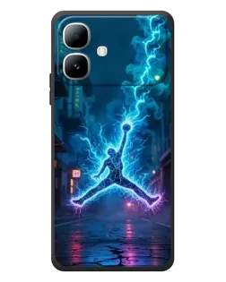 Чехол для Infinix Smart 20 с картинкой «Jordan Gold Jumpman»