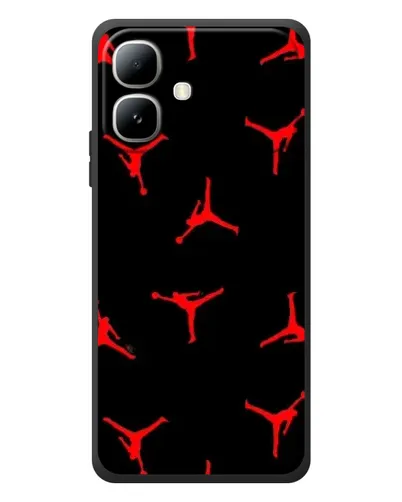 Чехол для Infinix Smart 20 с картинкой «Jordan Red Pattern» Чехол для Infinix Smart 20 с картинкой «Jordan Red Pattern»