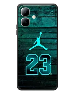 Чехол для Infinix Smart 20 с картинкой «Jordan Cyan 23»
