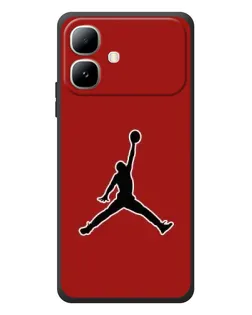 Чехол для Infinix Smart 20 с картинкой «Jordan Red Back»