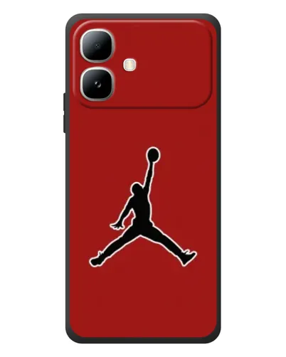 Чехол для Infinix Smart 20 с картинкой «Jordan Red Back» Чехол для Infinix Smart 20 с картинкой «Jordan Red Back»