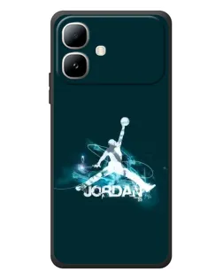 Чехол для Infinix Smart 20 с картинкой «Jordan Blue Fire»