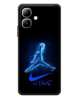 Чехол для Infinix Smart 20 с картинкой «Jordan Neon Blue»