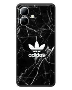 Чехол для Infinix Smart 20 с картинкой «Белый мрамор Adidas»