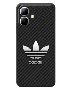 Чехол для Infinix Smart 20 с картинкой «Adidas Карбоновая текстура»