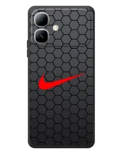 Чехол для Infinix Smart 20 с картинкой «Nike — карбоновая сетка»