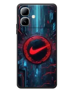Чехол для Infinix Smart 20 с картинкой «Техногенный стиль Nike»