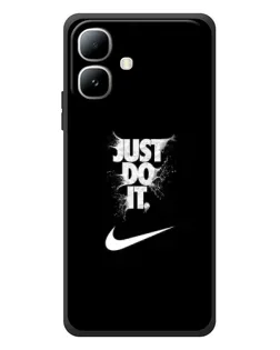 Чехол для Infinix Smart 20 с картинкой «Текстовый принт Nike»