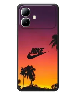 Чехол для Infinix Smart 20 с картинкой «Nike на закате солнца»