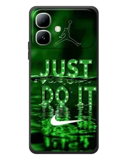 Чехол для Infinix Smart 20 с картинкой «Зеленый неоновый Nike»
