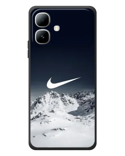 Чехол для Infinix Smart 20 с картинкой «Nike — зимние горы» Чехол для Infinix Smart 20 с картинкой «Nike — зимние горы»