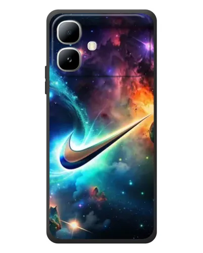 Чехол для Infinix Smart 20 с картинкой «Космический Nike Swoosh» Чехол для Infinix Smart 20 с картинкой «Космический Nike Swoosh»