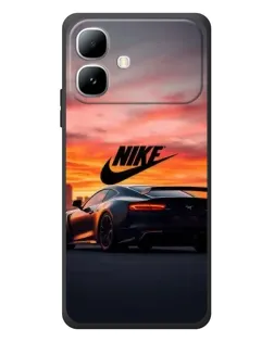 Чехол для Infinix Smart 20 с картинкой «Nike и суперкар»