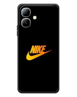 Чехол для Infinix Smart 20 с картинкой «Золотой логотип Nike»