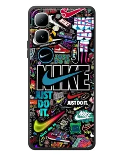 Чохол для Infinix Smart 20 з картинкою «Яскравий колаж Nike»