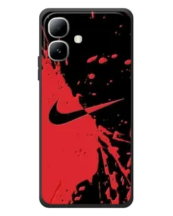 Чохол для Infinix Smart 20 з картинкою «Червоні бризки Nike»