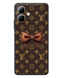 Чехол для Infinix Smart 20 с картинкой «LV с бантом»