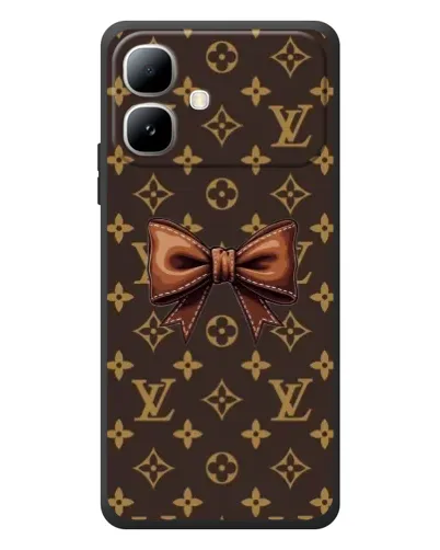 Чехол для Infinix Smart 20 с картинкой «LV с бантом»