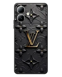 Чехол для Infinix Smart 20 с картинкой «Кожаная текстура LV»