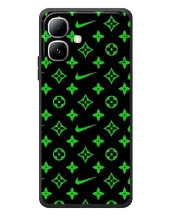 Чехол для Infinix Smart 20 с картинкой «Неоновый принт LV»