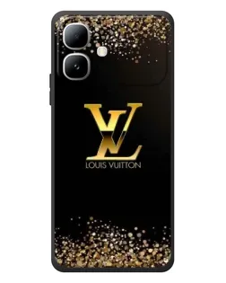 Чехол для Infinix Smart 20 с картинкой «LV — золотые искры»