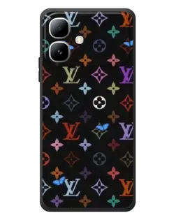 Чехол для Infinix Smart 20 с картинкой «Цветная монограмма LV»