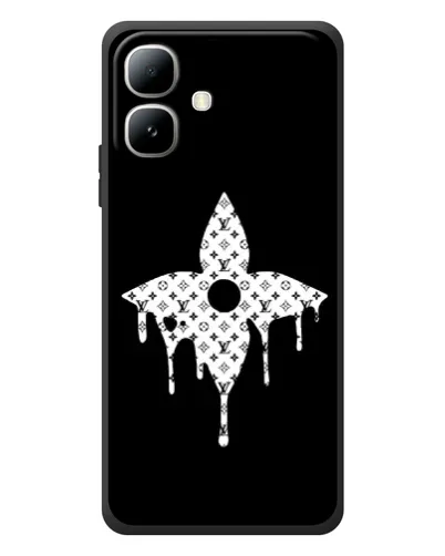 Чехол для Infinix Smart 20 с картинкой «Цветочная монограмма»