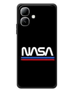 Чехол для Infinix Smart 20 с картинкой «NASA — классика Red Blue»